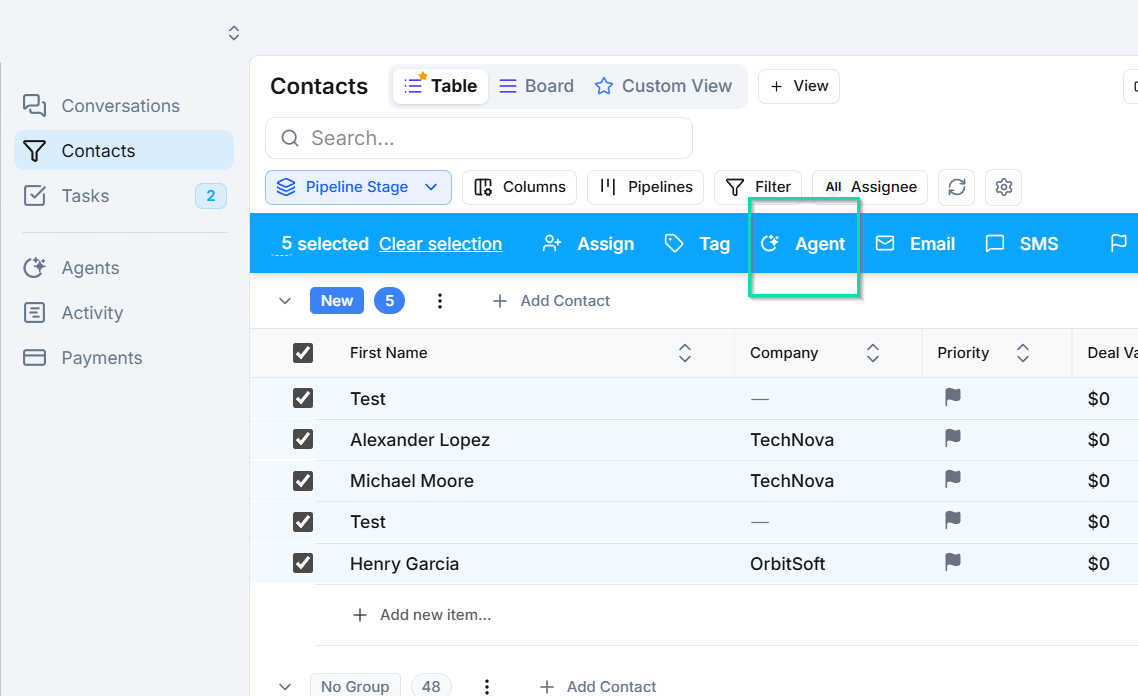 Assign to AI agent
